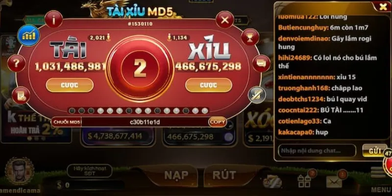 Chia sẻ kinh nghiệm chơi Tài Xỉu MD5 giành chiến thắng