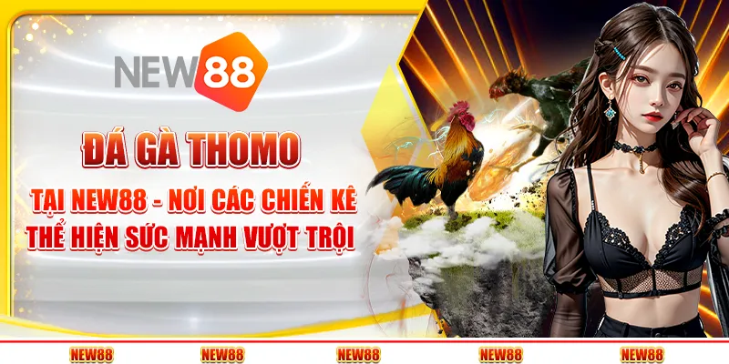 Đá gà Thomo tại New88 - Nơi các chiến kê thể hiện sức mạnh vượt trội