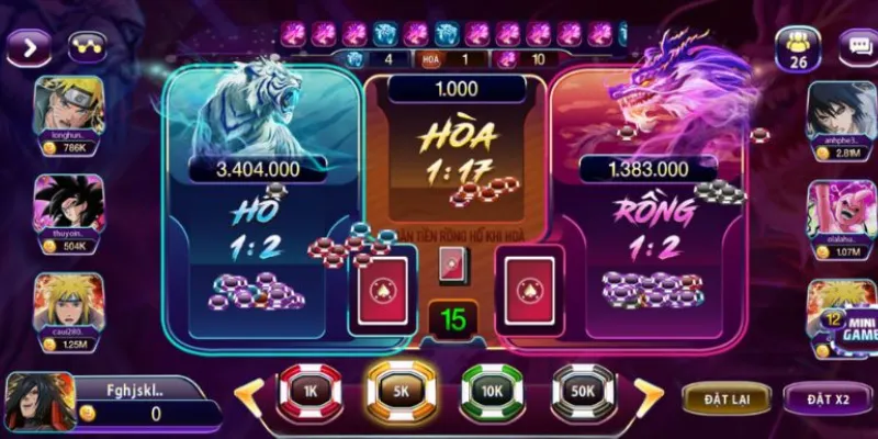 Tìm hiểu quy tắc chơi và cách tính điểm trong trò Rồng Hổ