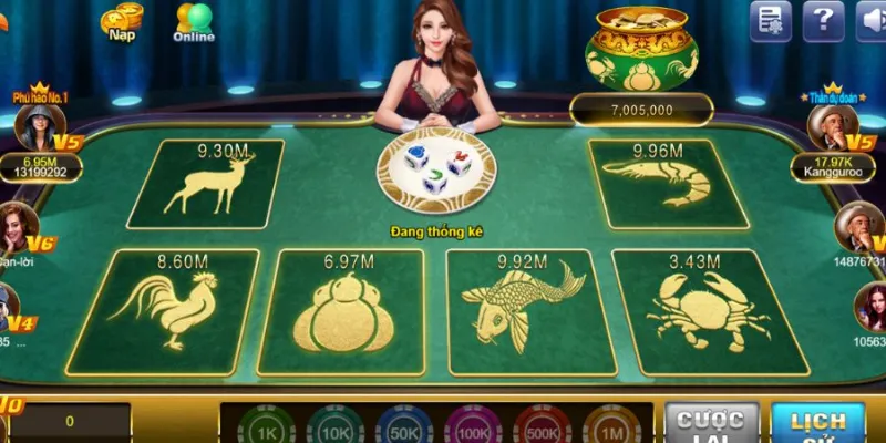 Hướng dẫn chơi game bầu cua online từng bước