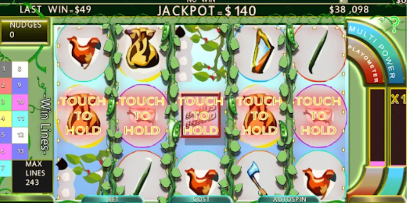 Hướng dẫn đặt cược và quay hũ trong Jack và Cây Đậu Thần