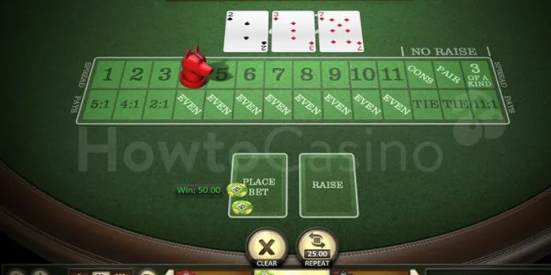 Hướng dẫn cách tính điểm và tỷ lệ trả thưởng trong Red Dog